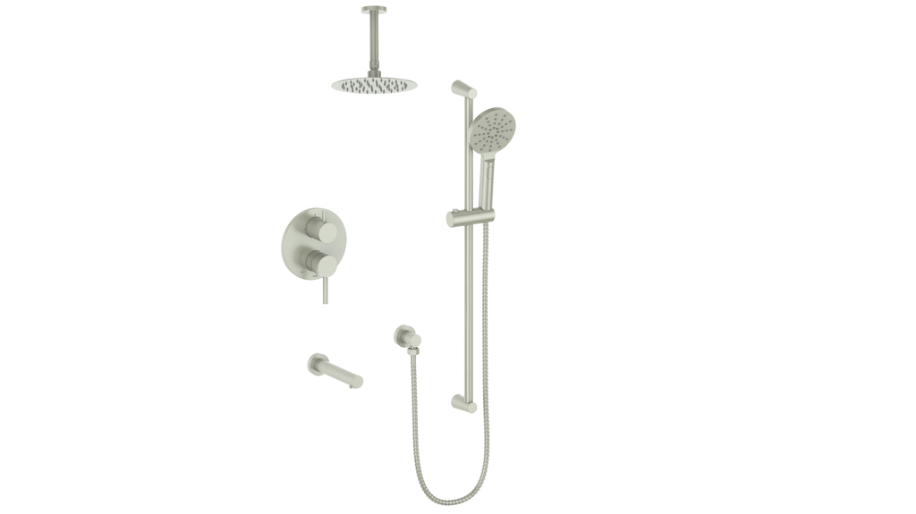 Vogt Worgl Trim for 3-Way PB Shower Kit with 6" Ceiling Arm CC
