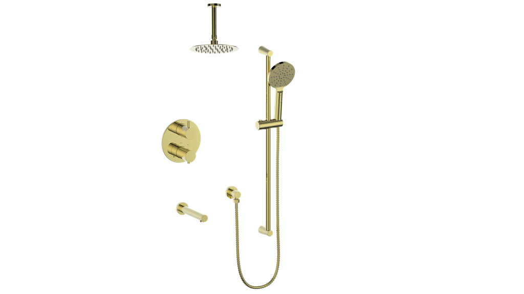 Vogt Worgl Trim for 3-Way TH Shower Kit with 6" Ceiling Arm CC