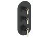 ZEHN TRIM FOR 3/4" HIGH-FLOW TH VALVE WITH 2 VOLUME CONTROLS