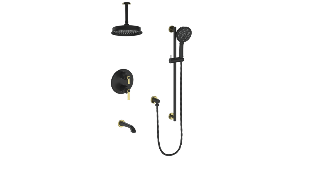 ZEHN TRIM FOR 3-WAY TH SHOWER KIT WITH 6" CEILING ARM