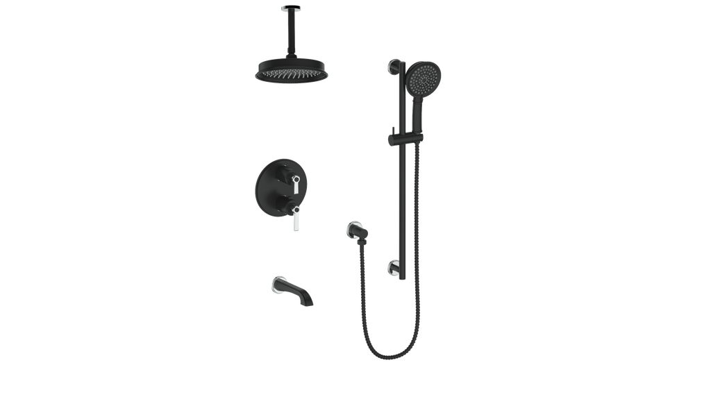 ZEHN TRIM FOR 3-WAY TH SHOWER KIT WITH 6" CEILING ARM