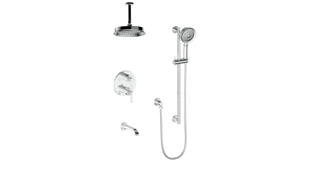 ZEHN TRIM FOR 3-WAY TH SHOWER KIT WITH 6" CEILING ARM