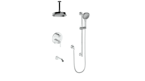 ZEHN TRIM FOR 3-WAY TH SHOWER KIT WITH 6" CEILING ARM