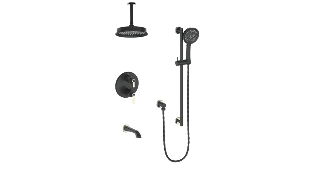 ZEHN TRIM FOR 3-WAY TH SHOWER KIT WITH 6" CEILING ARM