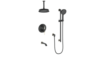 ZEHN TRIM FOR 3-WAY TH SHOWER KIT WITH 6" CEILING ARM