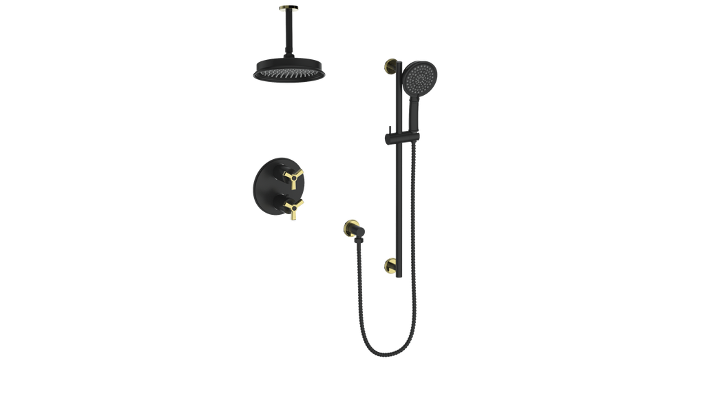 ZEHN TRIM FOR 2-WAY SHOWER KIT WITH 6" CEILING ARM