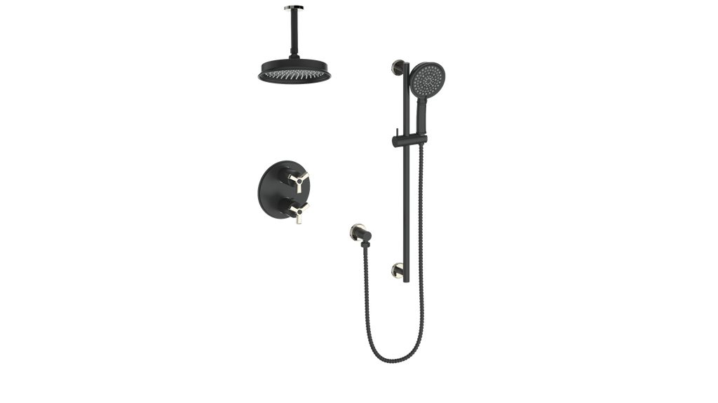 ZEHN TRIM FOR 2-WAY SHOWER KIT WITH 6" CEILING ARM