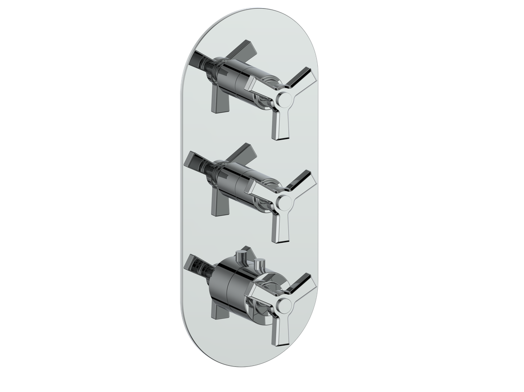 ZEHN TRIM FOR 3/4" HIGH-FLOW TH VALVE WITH 2 VOLUME CONTROLS