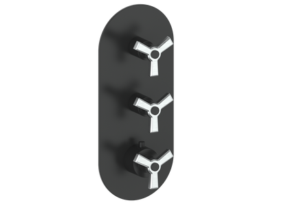 ZEHN TRIM FOR 3/4" HIGH-FLOW TH VALVE WITH 2 VOLUME CONTROLS