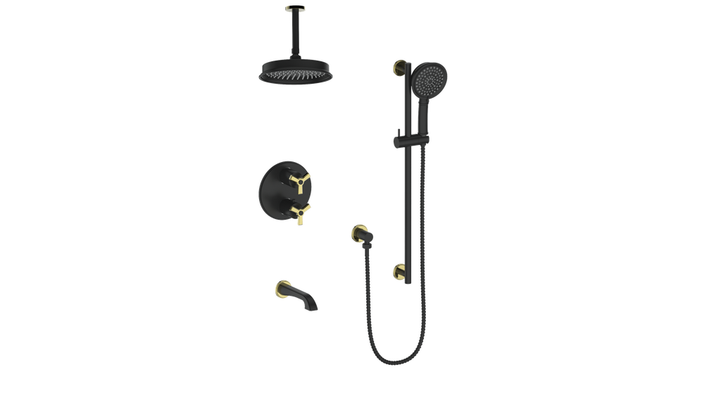 ZEHN TRIM FOR 3-WAY TH SHOWER KIT WITH 6" CEILING ARM