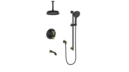 ZEHN TRIM FOR 3-WAY TH SHOWER KIT WITH 6" CEILING ARM