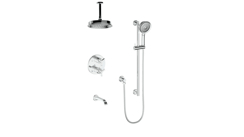 ZEHN TRIM FOR 3-WAY TH SHOWER KIT WITH 6" CEILING ARM