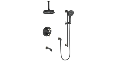 ZEHN TRIM FOR 3-WAY TH SHOWER KIT WITH 6" CEILING ARM
