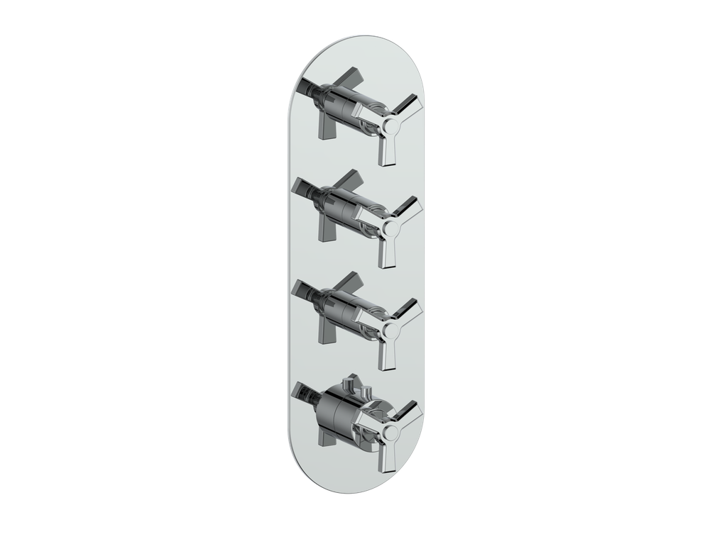 ZEHN TRIM FOR 3/4" HIGH-FLOW TH VALVE WITH 3 VOLUME CONTROLS