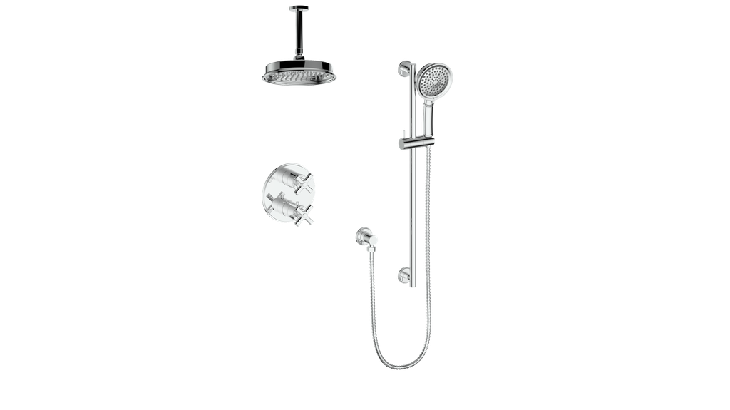 ZEHN TRIM FOR 2-WAY SHOWER KIT WITH 6" CEILING ARM