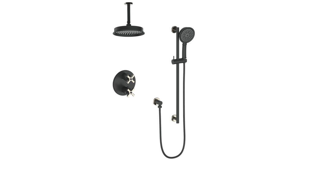 ZEHN TRIM FOR 2-WAY SHOWER KIT WITH 6" CEILING ARM