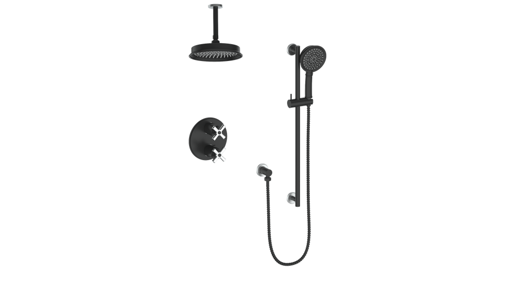 ZEHN TRIM FOR 2-WAY SHOWER KIT WITH 6" CEILING ARM