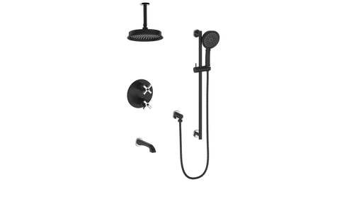 ZEHN TRIM FOR 3-WAY TH SHOWER KIT WITH 6" CEILING ARM