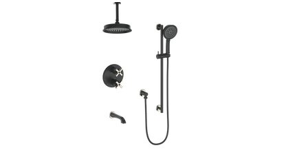 ZEHN TRIM FOR 3-WAY TH SHOWER KIT WITH 6" CEILING ARM