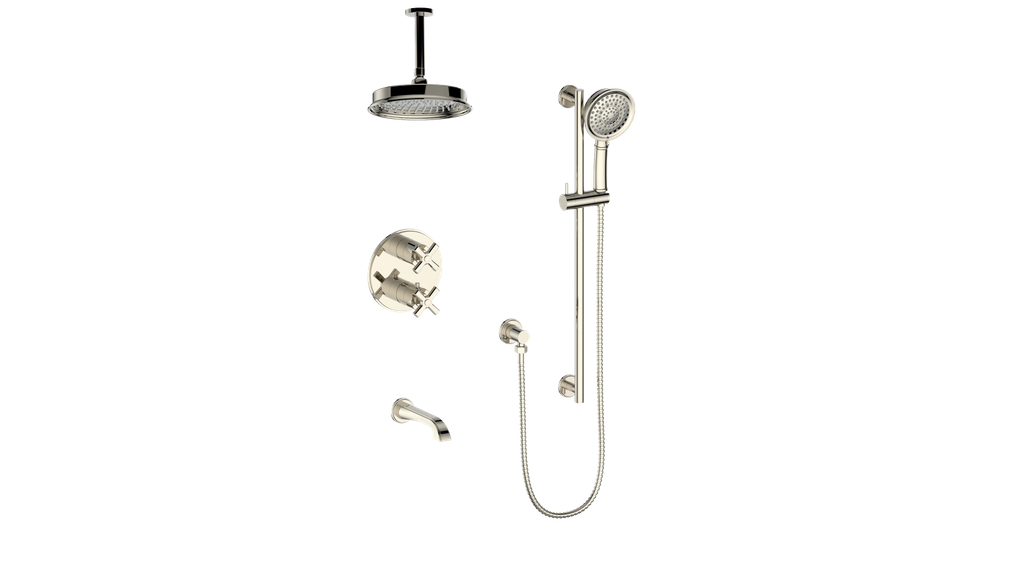 ZEHN TRIM FOR 3-WAY TH SHOWER KIT WITH 6" CEILING ARM