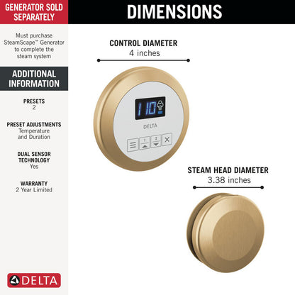 Delta Steamscape Classic System Round Steam Package