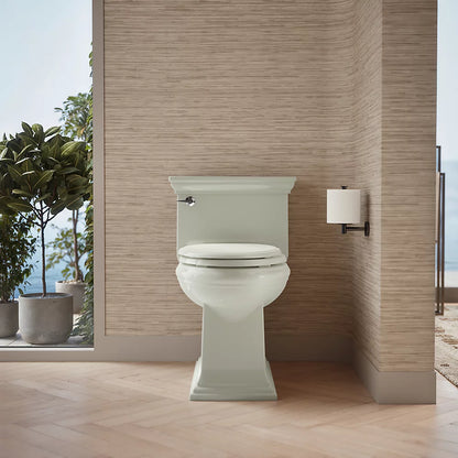 Kohler Memoirs® Stately One-piece compact elongated toilet with skirted trapway, 1.28 gpf - Golzar Home
