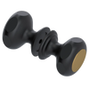 Rubinet Shower Door Knob (set) Matt Black