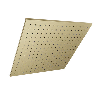Baril Square 16" anti-limestone shower head