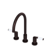 Rubinet Widespread Kitchen Set Oil Rubbed Bronze
