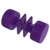 Rubinet Shower Door Knob (set) Purple Haze