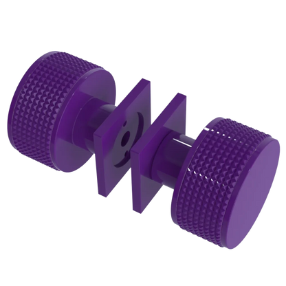 Rubinet Shower Door Knob (set) Purple Haze
