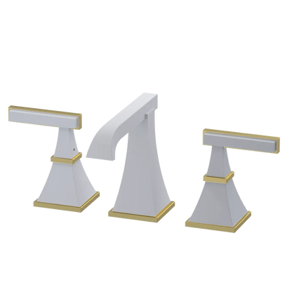 Rubinet Widespread Lav. Set. (less drain) Matt White