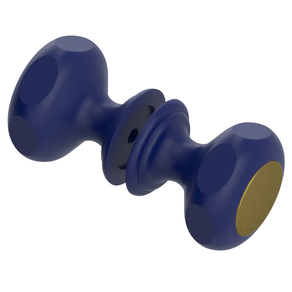 Rubinet Shower Door Knob (set) Midnight Blue
