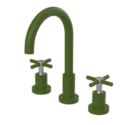 Rubinet Widespread Kitchen Set with LaSalle Spout Green Envy