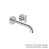 Baril Single lever wall-mounted lavatory faucet (without handle), drain not included