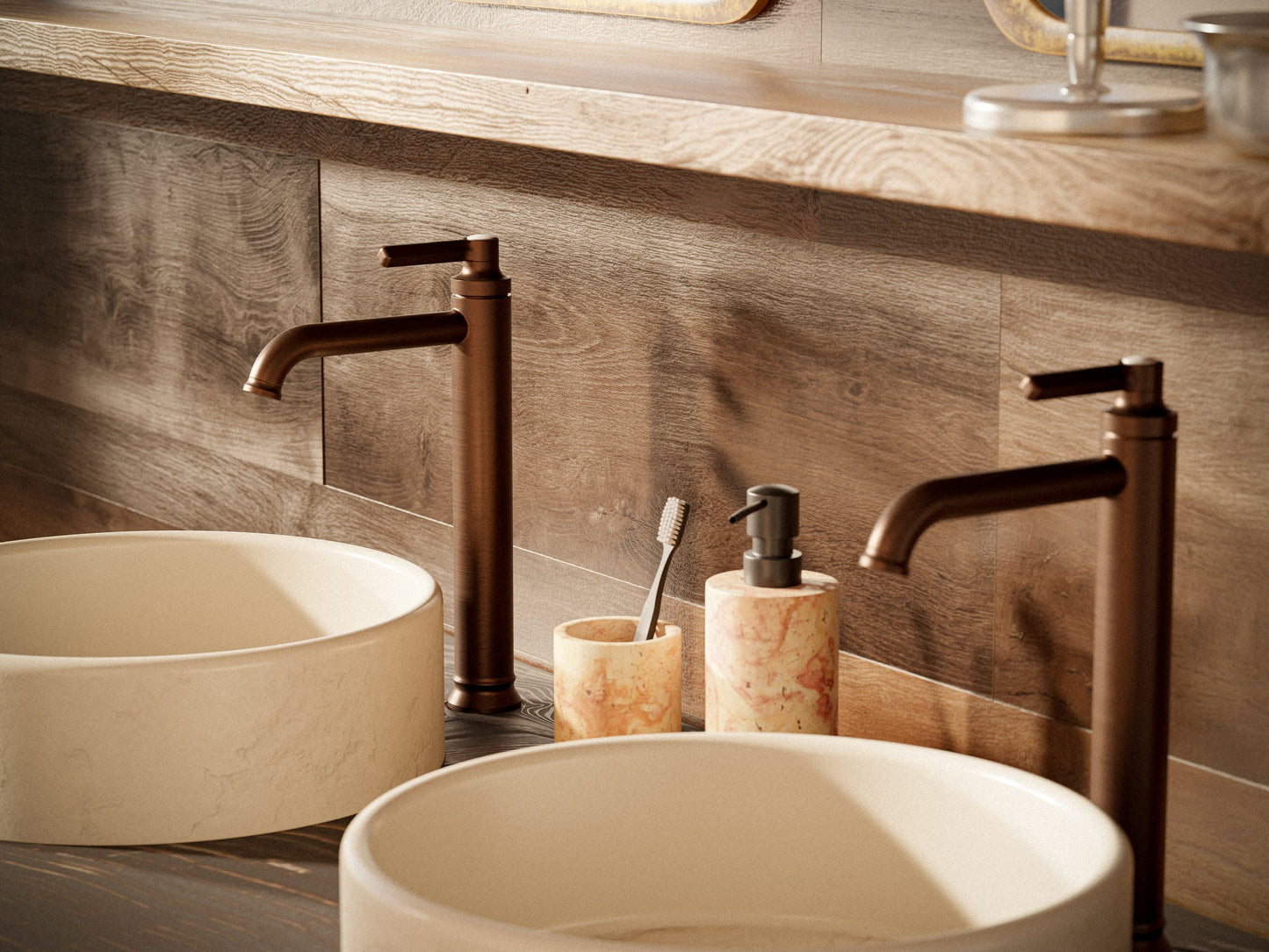 Baril High single-hole lavatory faucet,drain not included