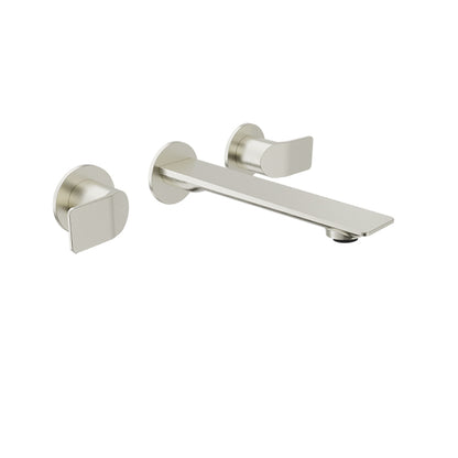 Baril Two handles wall-mounted lavatory faucet, drain not included