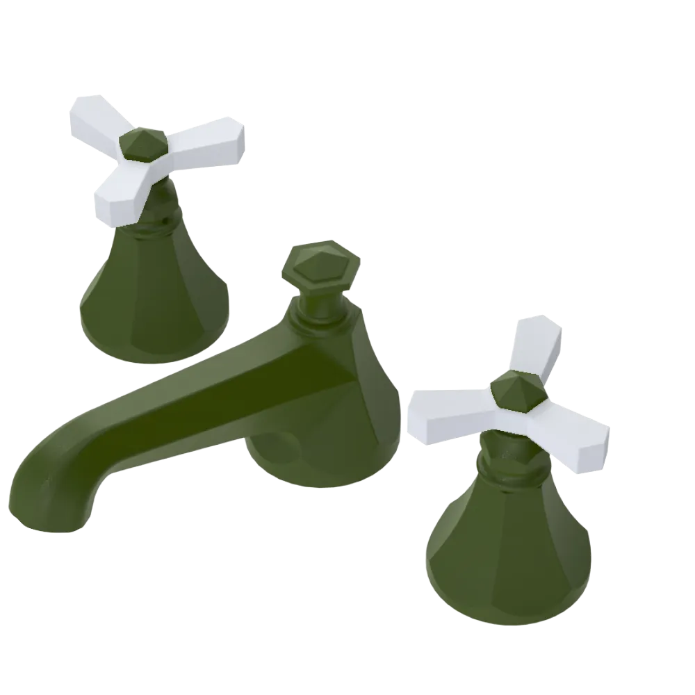 Rubinet Widespread Lav. Set. (less drain) Green Envy