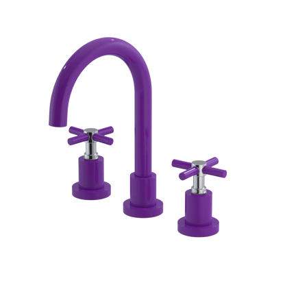 Rubinet Widespread Lav. Set. (less drain) Purple Haze