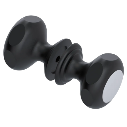 Rubinet Shower Door Knob (set) Matt Black