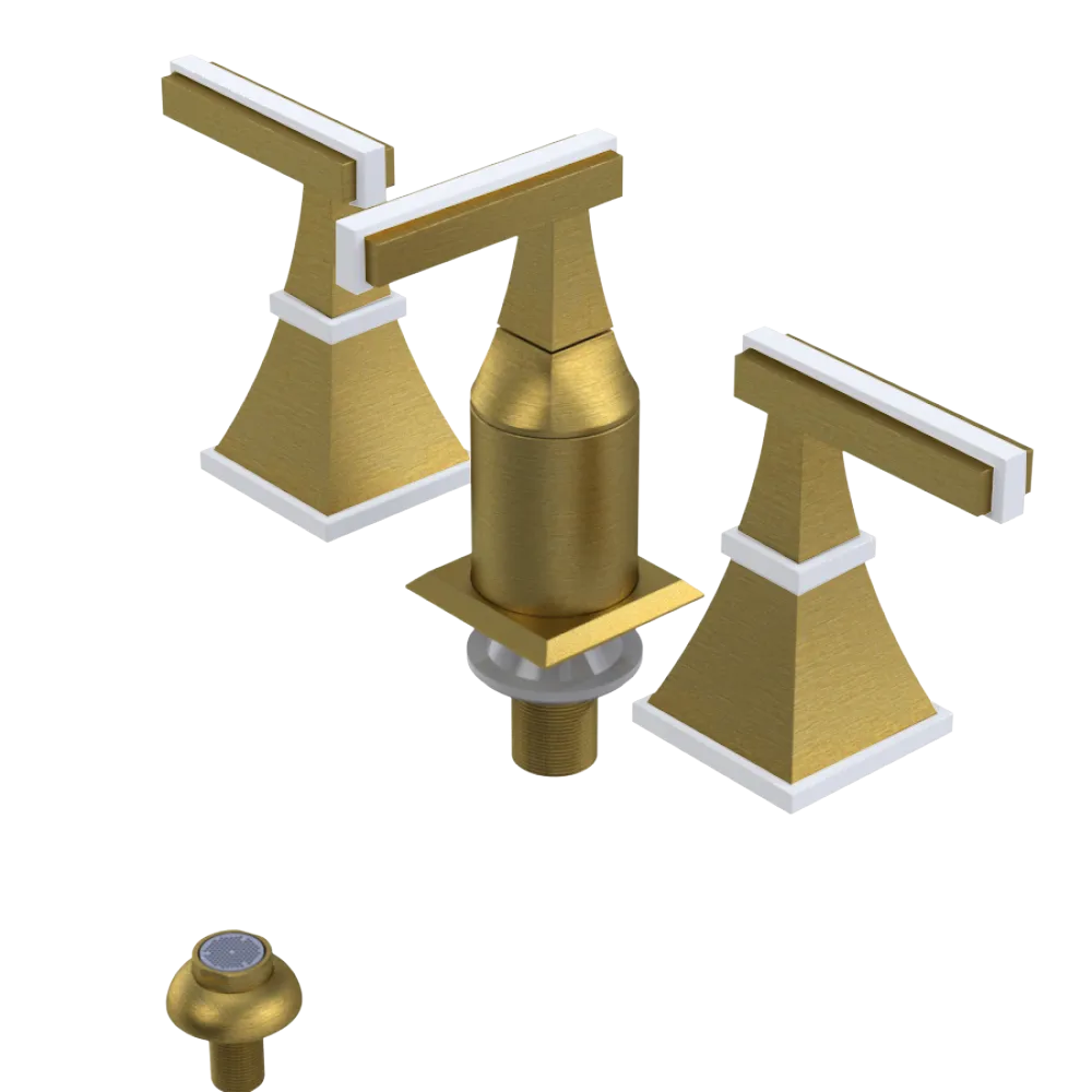 Rubinet Bidet Fitting with Spray, Diverter, and Vacum Breaker (Less Drain) Antique Brass Matt