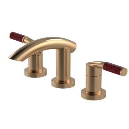 Rubinet Widespread Lav. Set. (less drain) Satin Gold