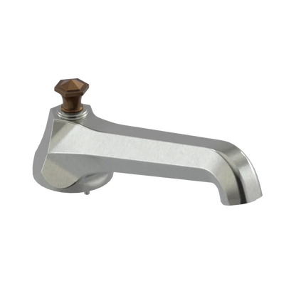 Rubinet Tub Filler Spout Deck Mount Satin Nickel
