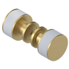 Rubinet Shower Door Knob (set) Satin Brass