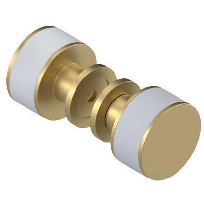 Rubinet Shower Door Knob (set) Satin Brass
