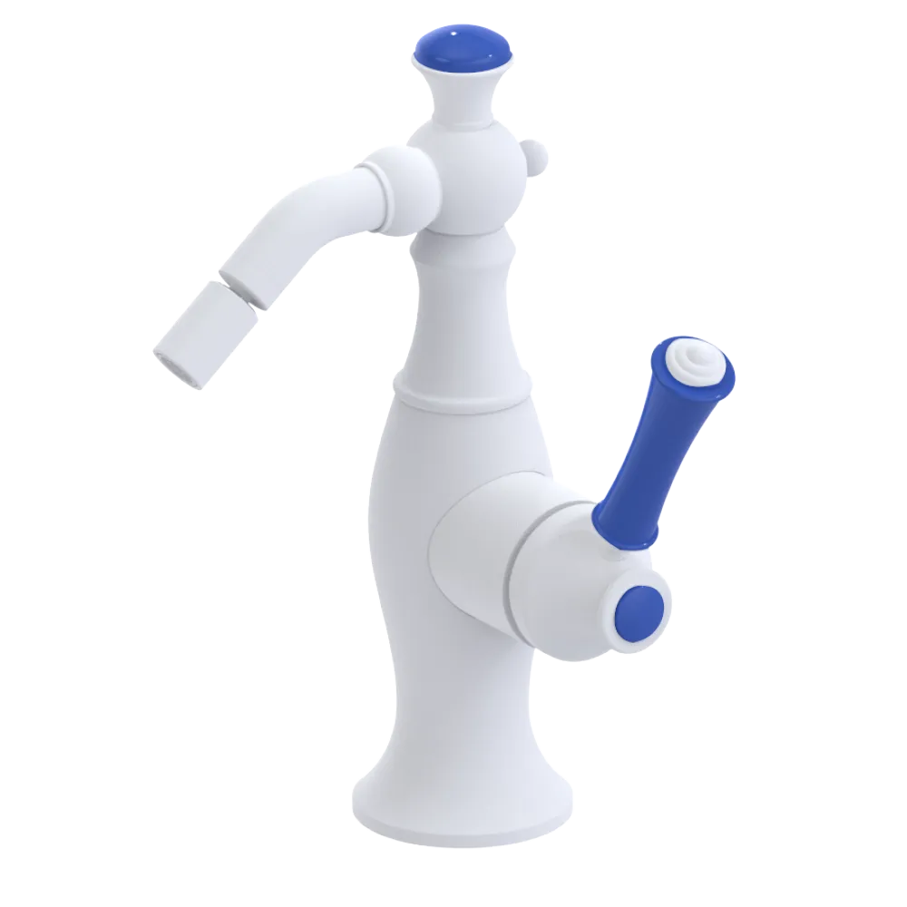 Rubinet Single Control Bidet Fitting (less drain) Matt White
