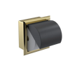 Rubinet RECESSED TOILET PAPER HOLDER Bright Brass