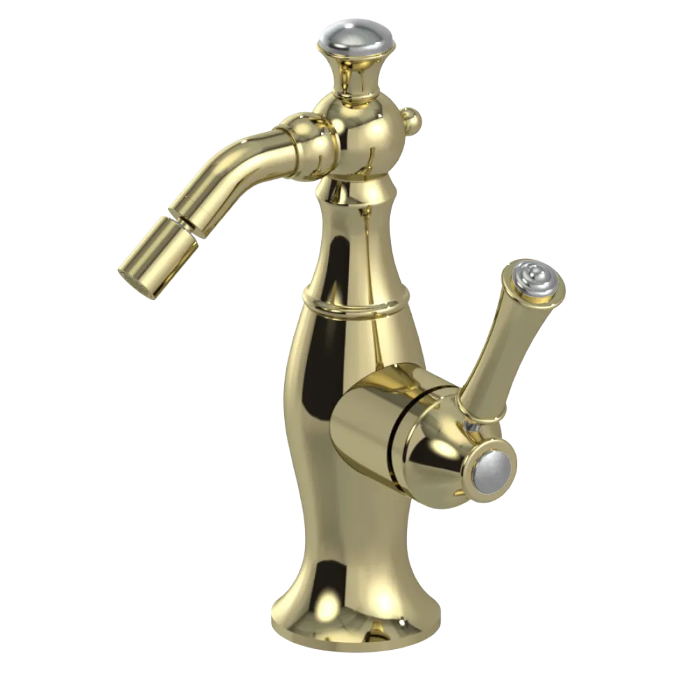 Rubinet Single Control Bidet Fitting (less drain) Gold