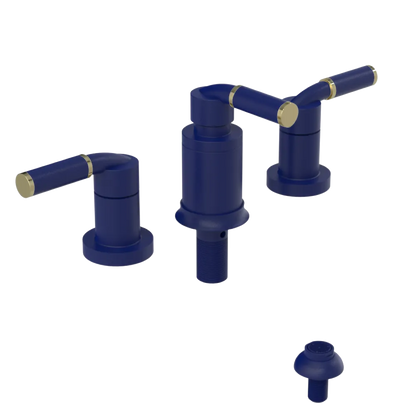 Rubinet Bidet Fitting with Spray, Diverter, and Vacuum Breaker (less drain) Midnight Blue