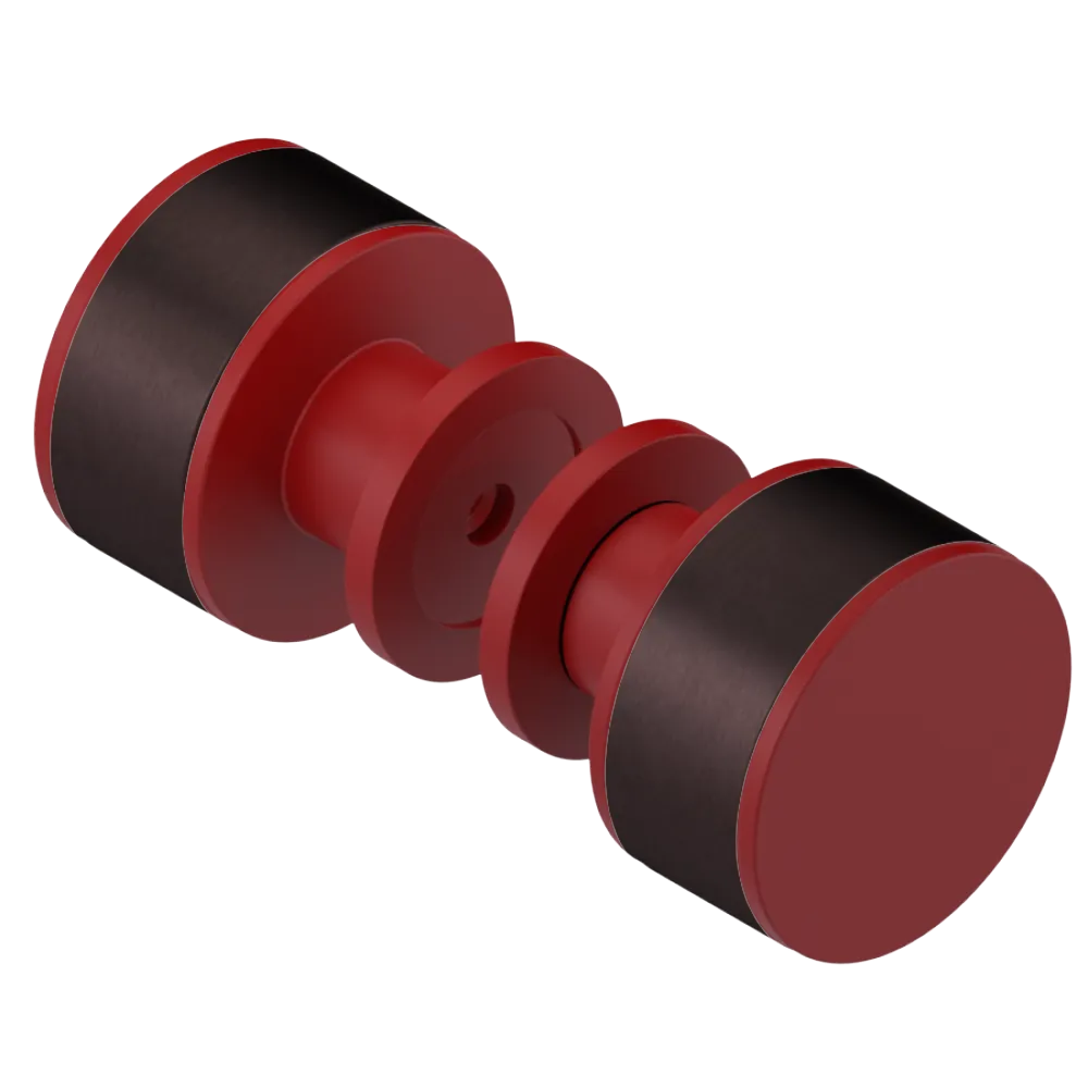 Rubinet Shower Door Knob (set) Maroon